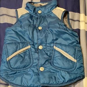 Dark blue puffer coat